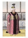 Mustapha II Sultan 1695-1703, from "A Series of Portraits of the Emperors of Turkey," 1808 Giclee Print by John Young