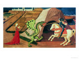 St. George and the Dragon, circa 1439-40 reproduction procédé giclée par Paolo Uccello