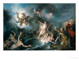 Perseus Rescuing Andromeda reproduction procédé giclée par Charles Antoine Coypel
