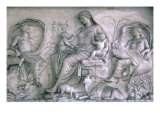 Mother Figure, Probably the Goddess Tellus, Relief from the Exterior Upper Zone of the East Wall Giclee Print