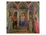 Madonna and Child with St. Lucy, St. Francis, St. Nicolas and St. John the Baptist Giclée-Druck von Domenico Veneziano