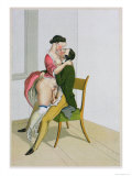 Two Lovers, Published 1835, Reprinted in 1908 Giclee Print by Peter Fendi