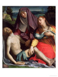 The Dead Christ with the Virgin and St. Mary Magdalene, circa 1530 Giclée-Druck von Agnolo Bronzino