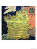 Map of Sixteenth Century France, from the "Sala Delle Carte Geografiche" Giclee Print by Stefano And Danti Bonsignori