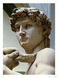 David, Detail of the Head, 1504 Reproduction procédé giclée par Michelangelo Buonarroti 