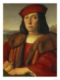 Portrait of a Man Holding an Apple, 1500 Giclee Print by Raphael 