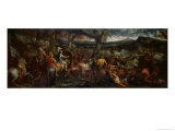Alexander and Porus, at the Battle of Hydaspes, circa 1673 Giclee Print by Charles Le Brun