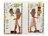 Two Murals from the Tombs of the Kings of Thebes, Discovered by G. Belzoni Giclee Print by Giovanni Battista Belzoni