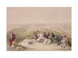 Sabaste, Ancient Samaria, April 17th 1839, Plate 44 from Volume I of "The Holy Land" reproduction procédé giclée par David Roberts
