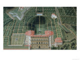 Fort Belvedere and the Pitti Palace from a Series of Lunettes Depicting Views of the Medici Villas Giclee Print by Giusto Utens