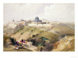 Jerusalem, April 9th 1839, Plate 16 from Volume I of "The Holy Land" reproduction procédé giclée par David Roberts
