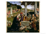 Adoration of the Shepherds, 1485 Giclée-tryk af Domenico Ghirlandaio