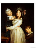 Family Portrait of Madame Anthony and Her Children, 1785 reproduction procédé giclée par Pierre-Paul Prud'hon