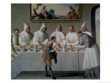 St. Hugh of Cluny in the Refectory of the Carthusians, 1633 Giclee Print by Francisco de Zurbarán