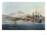 Porto Praya in the Island of St. Jago, Plate 4 from "A Voyage to Cochinchina" Giclee Print by William Alexander