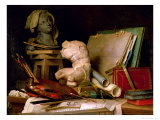 The Attributes of the Arts, 1769 reproduction procédé giclée par Anne Vallayer-coster