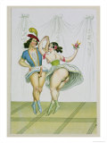 Pas De Deux, Published 1835, Reprinted in 1908 Giclee Print by Peter Fendi