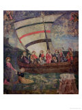 Christ Walking on the Water, after the "Navicella" by Giotto Giclee Print by Antoniazzo Romano