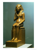 Seated Statue of a Pharaoh, New Kingdom Giclee Print by 18th Dynasty Egyptian