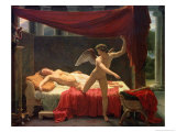 Cupid and Psyche, 1817 reproduction procédé giclée par Francois Edouard Picot