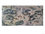 Scene of Waterfowl on the Nile from the House of the Faun, Pompeii, 2nd Century BC Giclée-Druck