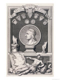 Egbert King of the West Saxons First Monarch of All England Reproduction procédé giclée par George Vertue