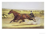 The Queen of the Turf, "Maud S," Driven by W.W. Bair, Published by Currier and Ives, 1880 Giclee Print by Nicholas Winfield Scott Leighton