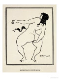 Bathyllus Posturing, Illustration from "The Sixth Satire of Juvenal," 1896 reproduction procédé giclée par Aubrey Beardsley