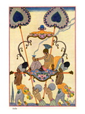 India, from "The Art of Perfume," Published 1912 Giclee Print by Georges Barbier