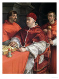 Portraits of Leo X Cardinal Luigi De' Rossi and Giulio De Medici 1518 Reproduction procédé giclée par Raphael 