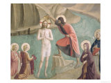 The Baptism of Christ, circa 1438-45 reproduction procédé giclée par Fra Angelico 