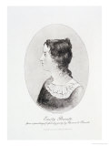 Portrait of Emily Bronte Giclee-trykk av Patrick Branwell Bronte Portrait of Emily Bronte Giclee-trykk av Patrick Branwell Bronte