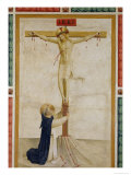 Crucifixion with St. Dominic reproduction procédé giclée par Fra Angelico 