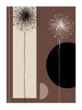 Black & White Dandelions Láminas por Jo Parry Black & White Dandelions Láminas por Jo Parry