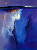 Horizont in Violetttönen Kunstdruck von Peter Wileman