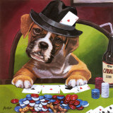 Poker Pups II Prints by Jenny Newland