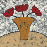 Red Flowers III Prints by Barbara Jarman