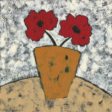 Red Flowers II Posters by Barbara Jarman