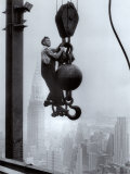 Trabajador de construcción en el edificio Empire State Láminas Trabajador de construcción en el edificio Empire State Láminas