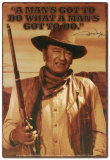 John Wayne Cartel de chapa