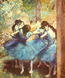 Bailarinas de Azul, c.1895 Posters por Edgar Degas Bailarinas de Azul, c.1895 Posters por Edgar Degas