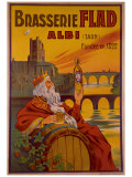 Brasseries Flad Albi Giclee Print