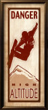 Danger High Altitude Posters par Kelly Donovan