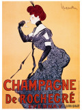 Champagne de Rochecre reproduction procédé giclée par Leonetto Cappiello