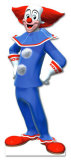 Bozo, der Clown PAPPFIGUREN IN LEBENSGRÖSSE