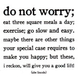Do Not Worry Magnet van Abe Lincoln