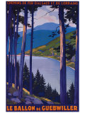 Ballon de Guebwiller Wydruk giclee autor Roger Broders