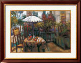 Terrace Cafe Print by H. Simon