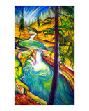 Twin Falls Banff Alberta reproduction procédé giclée par Timothy Sorsdahl