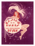 Casino de Paris Grand Revue reproduction procédé giclée